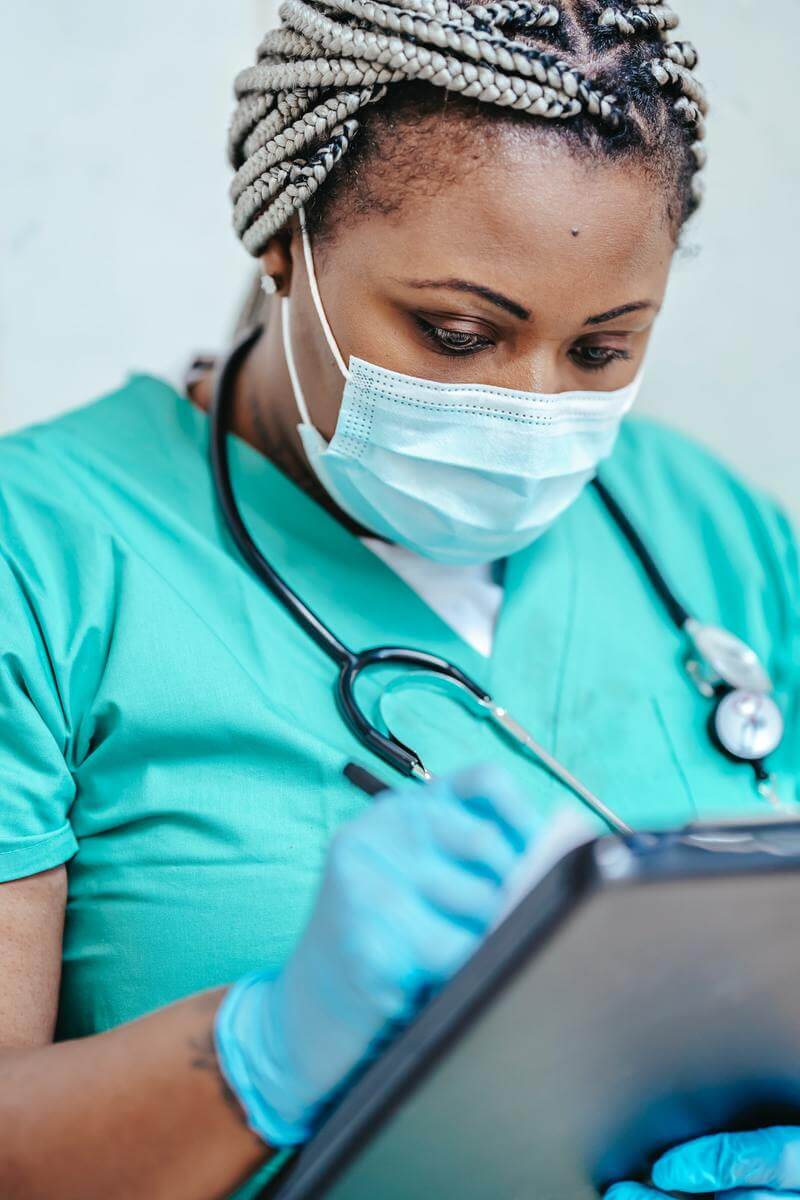 Picture of physician working